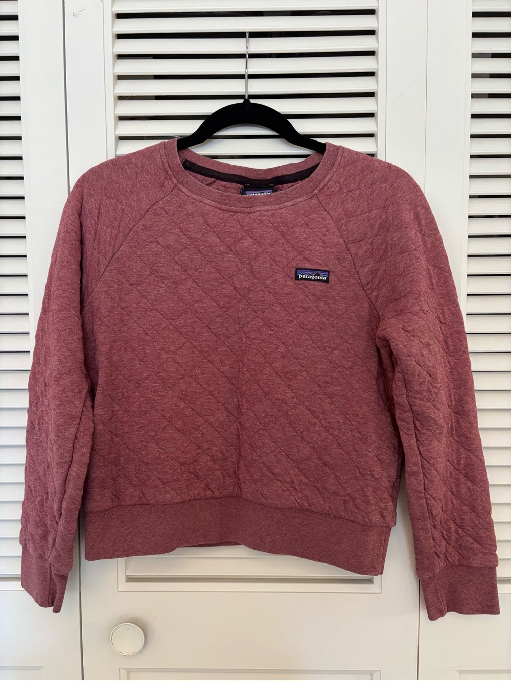 Patagonia Quilted Crewneck Sweater - Rose